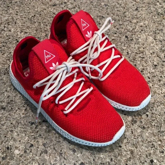 adidas | Shoes | Size Y Adidas Pharrell X Tennis Hu Red Art Fv054 | Poshmark